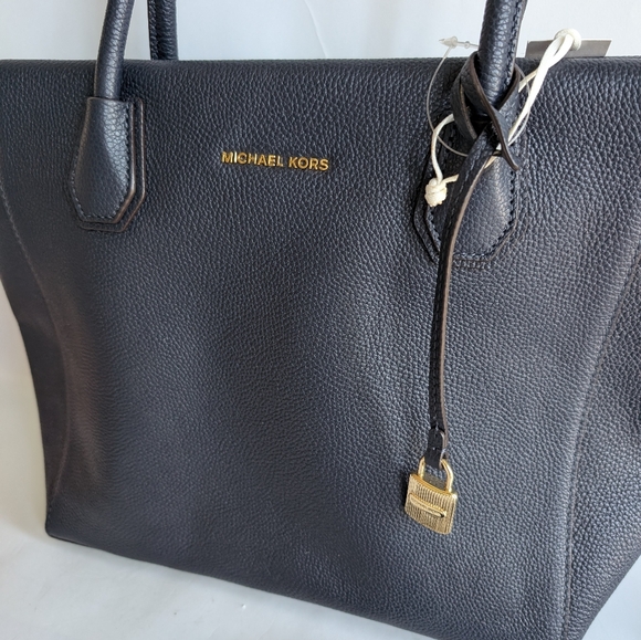 Michael Kors Purse Large Mercer Tote Admiral Navy Blue Handbag - Picture 2 of 13